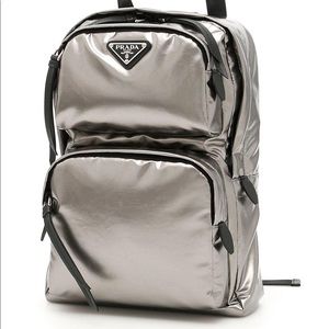 PRADA One-shoulder Metailic Backpack